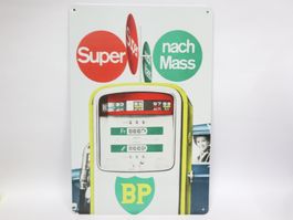 Blechschild BP Tankstelle Tanksäule