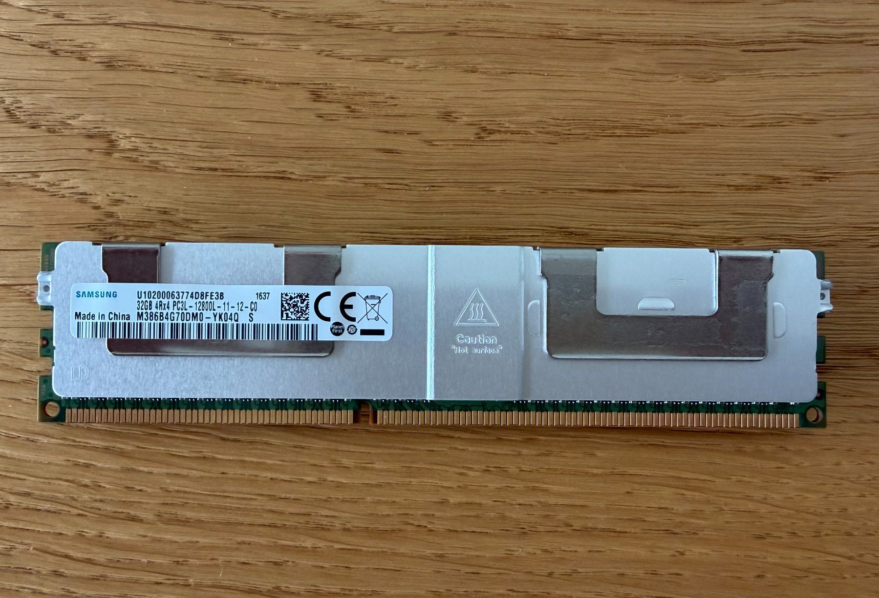 Samsung Server: 32GB Samsung 12800 DDR3 ECC RAM – Usato da Mols venduto da armanwalensee