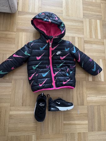 Nike Winter Set Jacke + Schuhe 22, Gr. 80-86 Top Zustand!