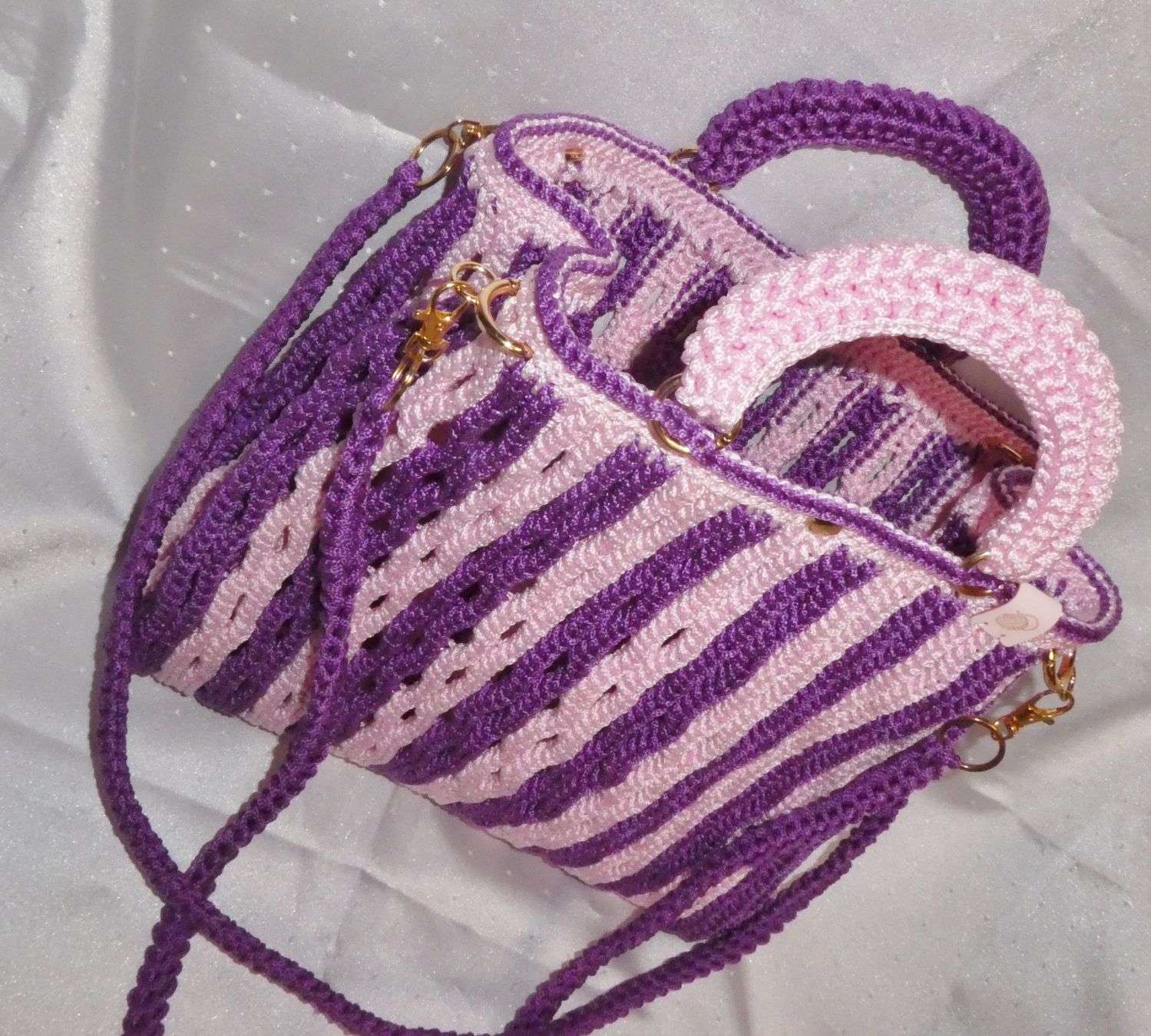 Borse da donna: Damen Tasche 2 Farben Violett /Rose. – Nuovo e nell'imballaggio originale da Siebnen venduto da Ra-la-ra-ol 7