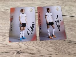 DFB Frauen Autogrammkarten Lattwein/ Hendrich wie Neu