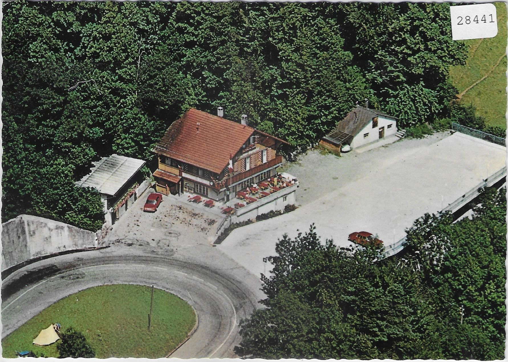 Cartoline postali: Flugaufnahme Restaurant Alpenblick am – Usato da Ettingen venduto da Kartenplanet