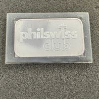 1 Unze Silber Barren Argor Schweiz philswiss ovp - 2