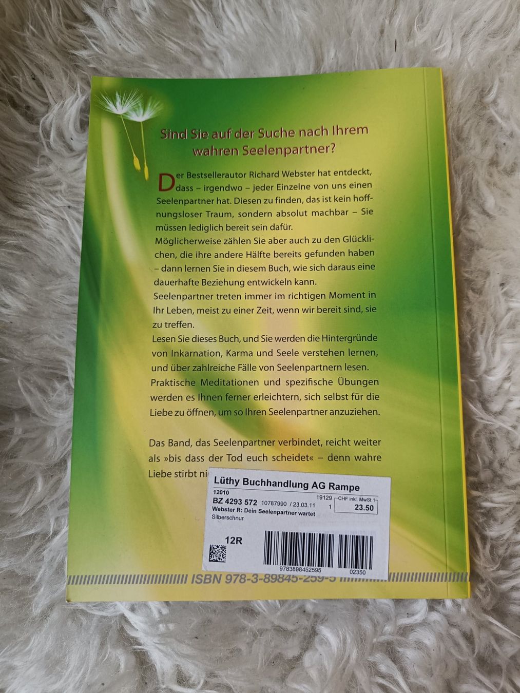 Libri: Dein Seelenpartner wartet... von Richard Webster – Usato da Dietlikon venduto da Dietlikon_Verkauf 1