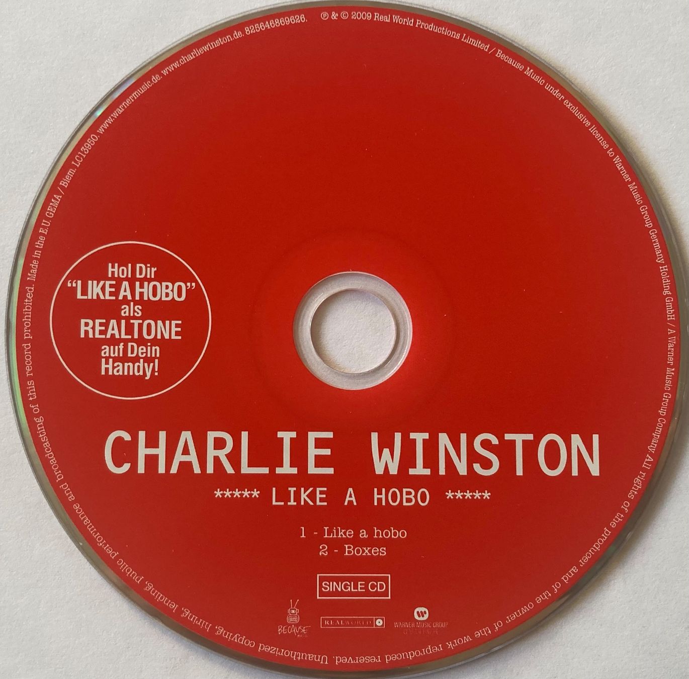 CDs: CHARLIE WINSTON - LIKE A HOBO – D'occasion à Poliez-Pittet par Newtown-Records 1