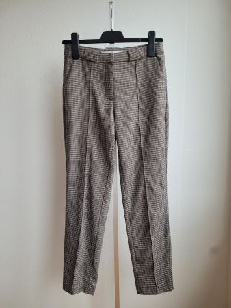 Pantalon à pince à carreaux