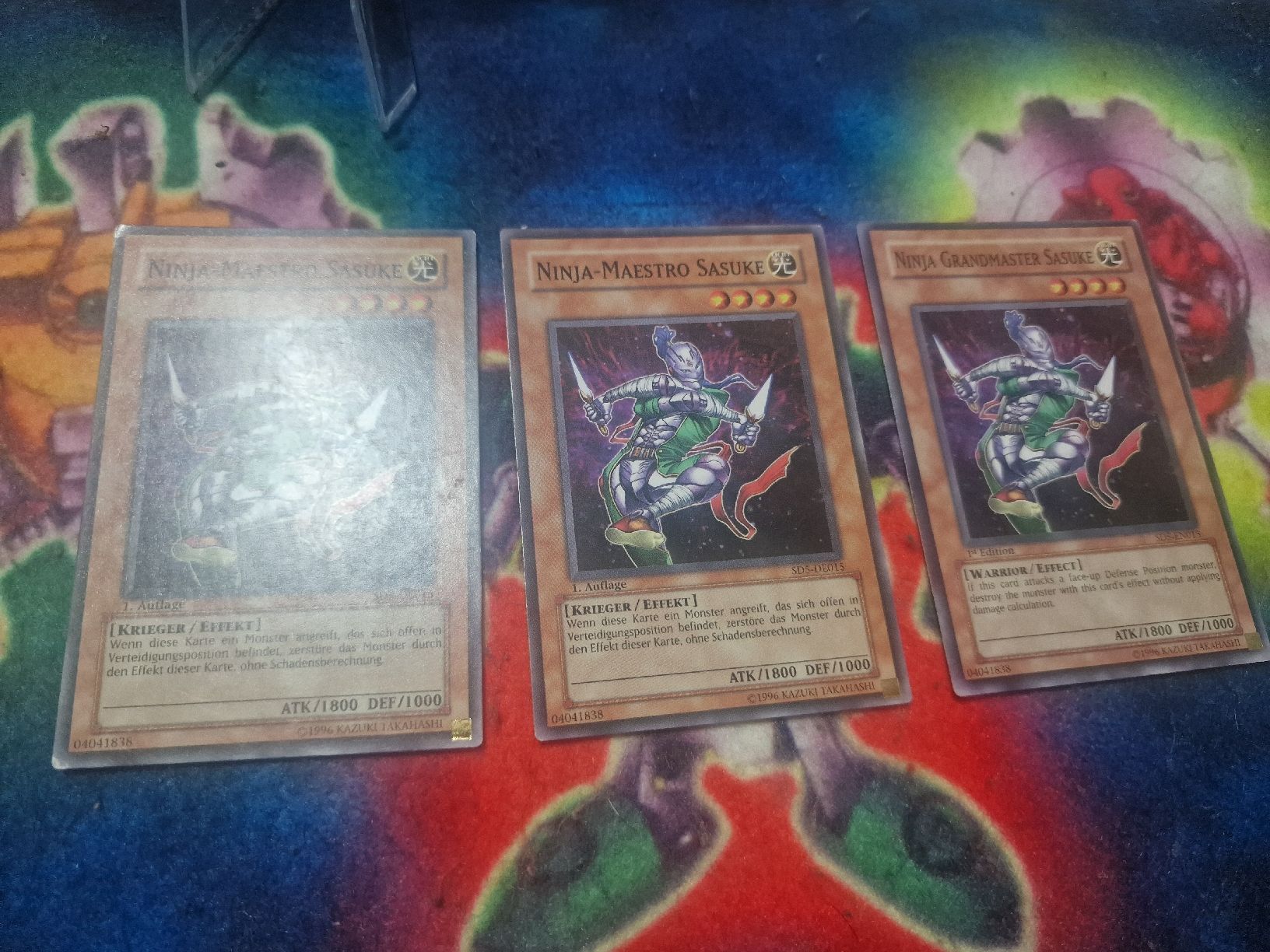 Yugioh Carte collezionabili: Yugioh 3 x Ninja Maestro Sasuke Common  – Usato da Dietikon venduto da GC-Store