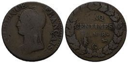 Genf5 Centimes Lan 8 , /94/