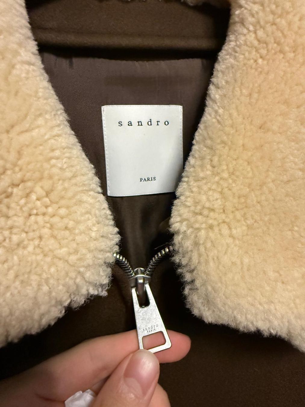 Sandro Giacche: Sandro Aviator Jacket Vest Shearling Wool and Cashmere SizeM – Nuovo e nell'imballaggio originale da Mont-sur-Lausanne venduto da jolieresale 2