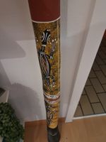 Didgeridoo mit Eidechsen Motiv bemalt guter Zustand