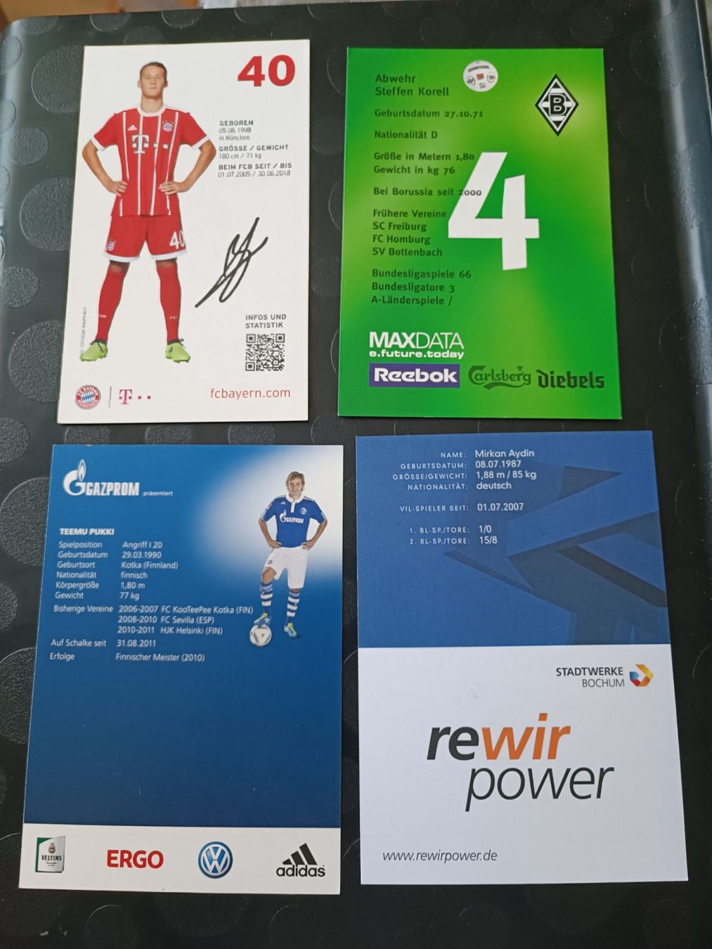 Autografi: Bundesliga - Handsigniert - 4er Set – Usato da Menziken venduto da Artographs 1