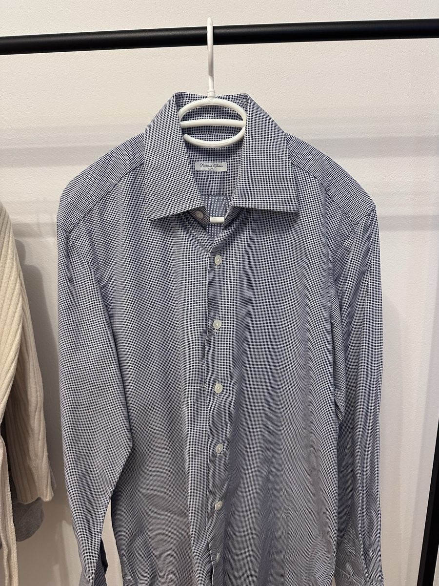 Camicie: Cotton Shirt Blue Checkered Pattern – Nuovo (secondo la descrizione) da Rüschlikon venduto da juz_2t2j 1