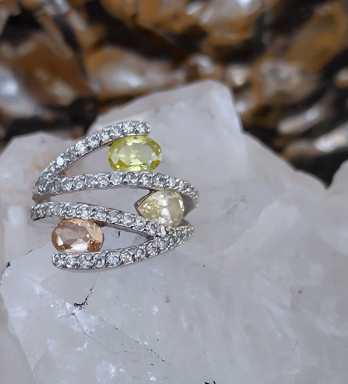 Anelli: COCKTAIL RING IN 925 SILBER – Usato da Romanshorn venduto da Glitzer-Paradies 4