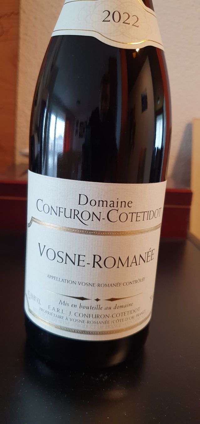 Vino: CONFURON-COTETIDOT - VOSNE-ROMANEE 2022 – Nuovo e nell'imballaggio originale da Lenzburg venduto da Reto013 2