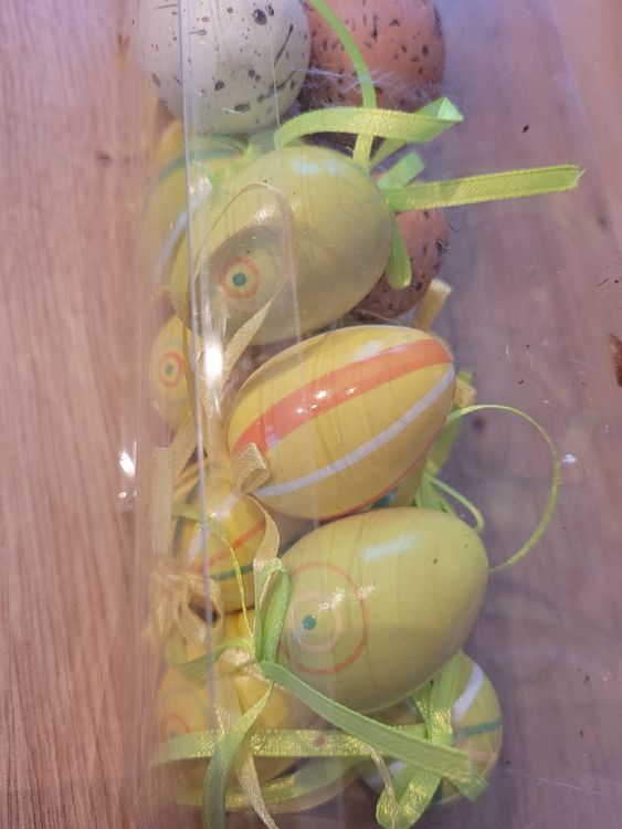 PF PaFe Oster-Deko Set - 11-teilig Mit Glas Eiern & Holz Hasen