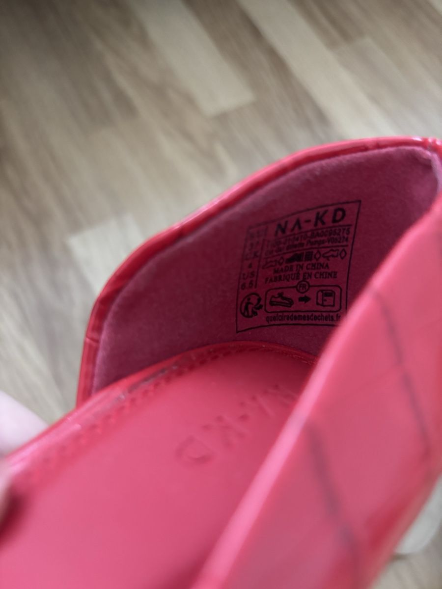 Na-kd Scarpe da donna: NA-KD Pumps rot Kroko-Optik Gr. 37,5  – Nuovo (secondo la descrizione) da Tann venduto da Dina.q 5