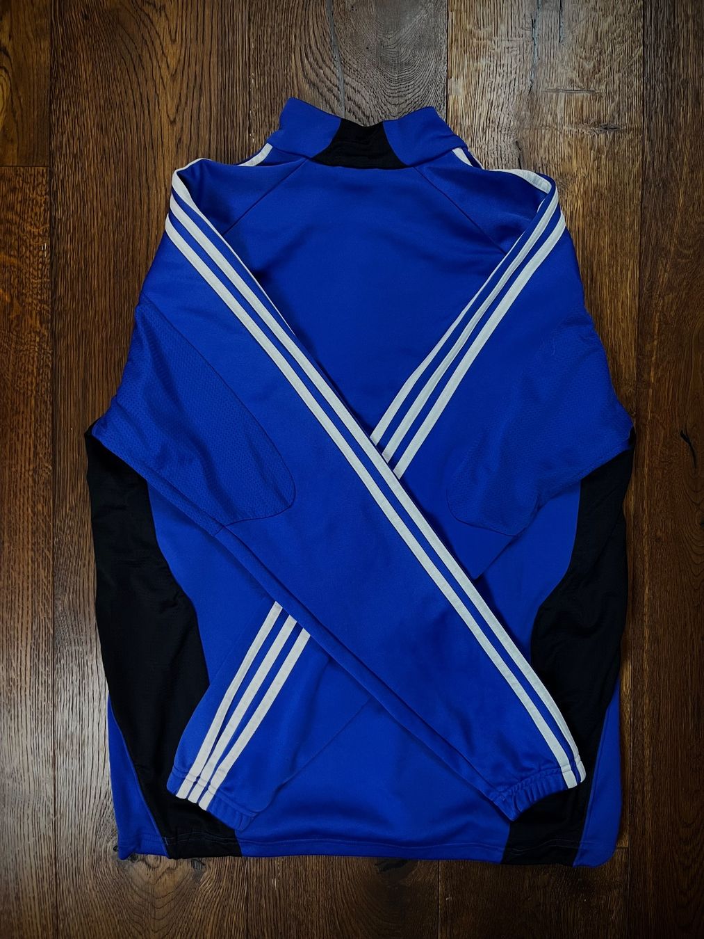 Adidas Giacche: Blaue Ajax Half-ZIP Jacke – Usato da Lindau venduto da KT_Vintage 2