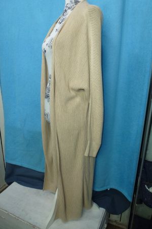 STRICK MANTEL S OLIVER GR 40 SANDFARBEN COTTON GEMISCH SÜSS
