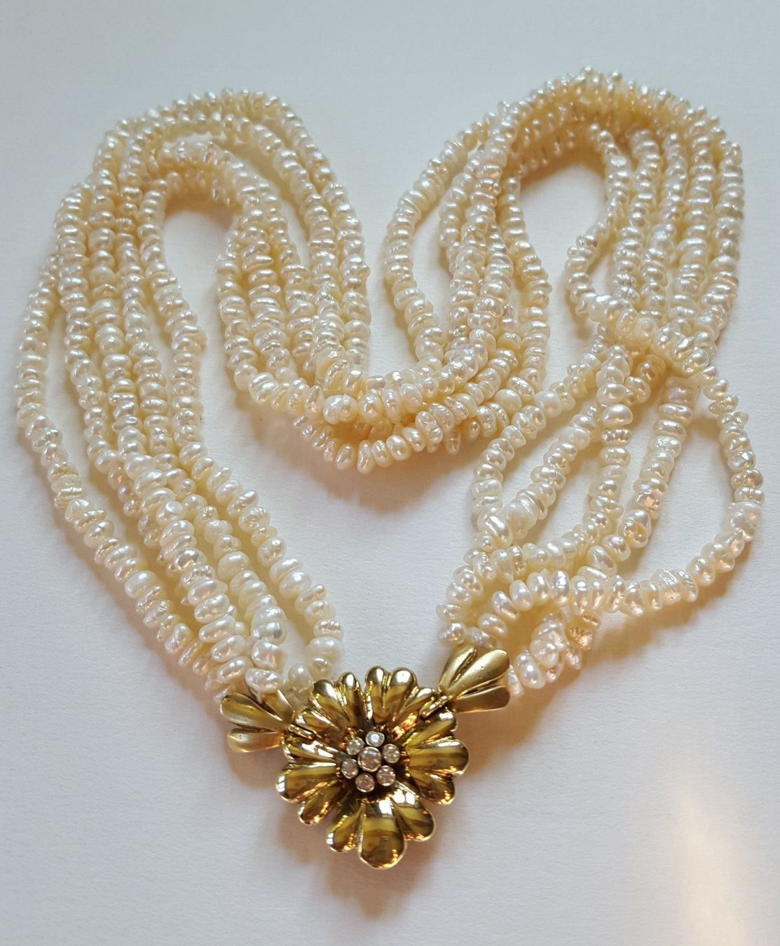 Ketten: Perlen Collier~585 Gold Verschluss/Broch – Gebraucht aus Wald ZH von Aniade 5