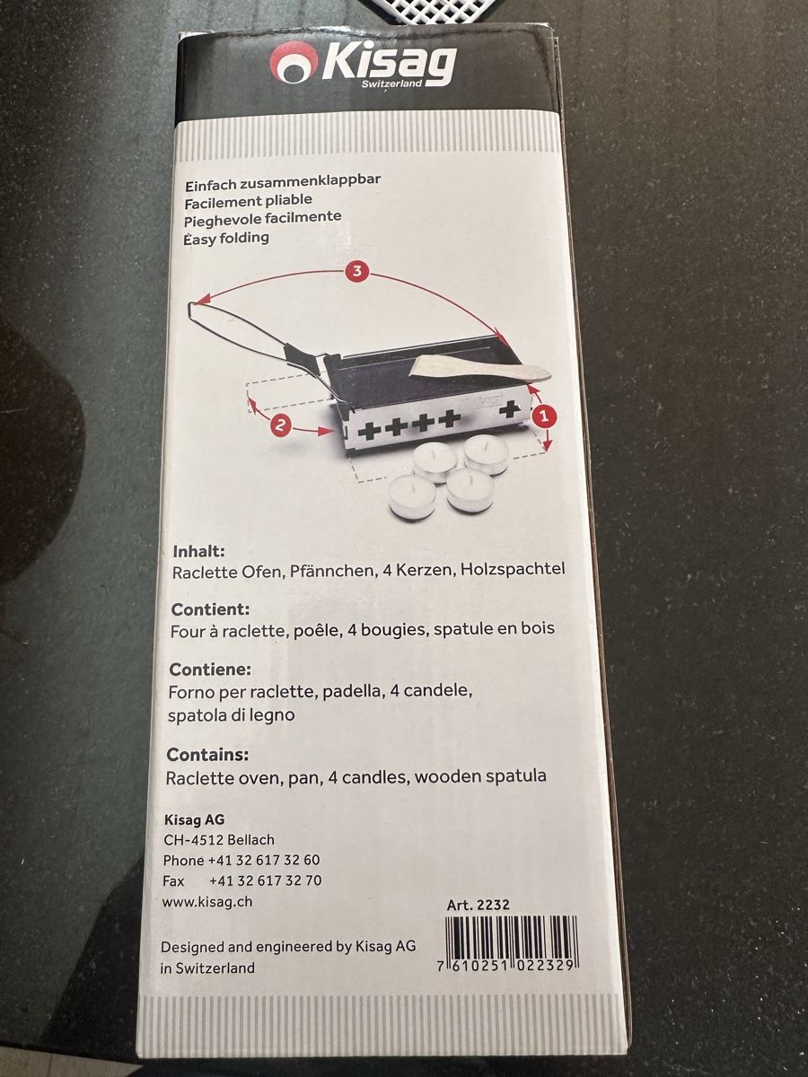 Komplettküchen: Candle-Light Raclette – Neu und originalverpackt aus Niederwangen BE von 08_Diva 1