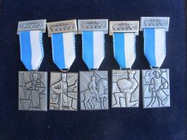 5 X Kranzauszeichnung V.Z.F.  - LU-SZ-NW-OW-UR - TOP