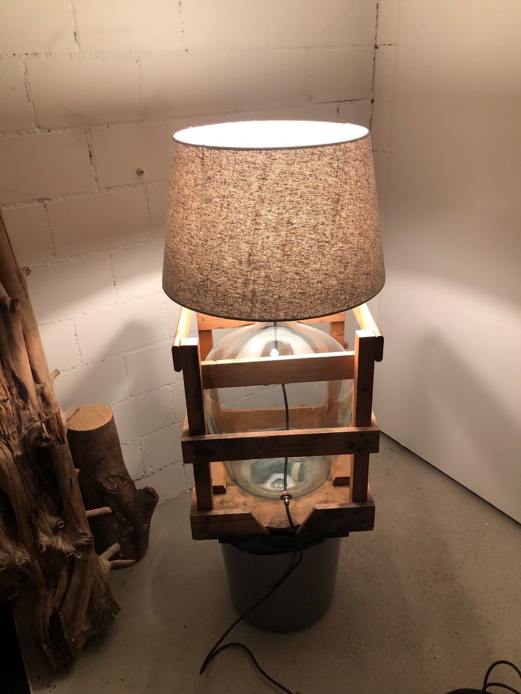 Manufactum Lampade: Flaschen-Lampe Upcycling – Usato da Oberwil BL venduto da scorpio70 5