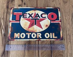 Texaco Motor Oil Schild / 20 x 30 CM /  neu!