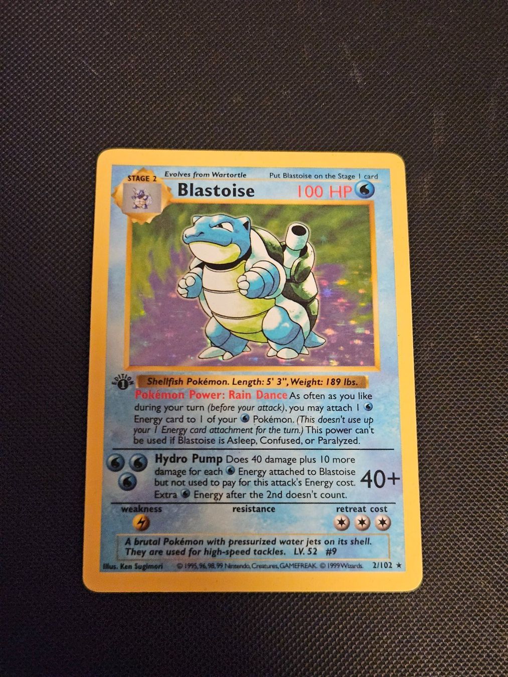 Pokémon Carte collezionabili: Pokemon Blastoise Turtok 1st Edition Shadowless Base Set ENG – Usato da Baar venduto da phi_6xdh