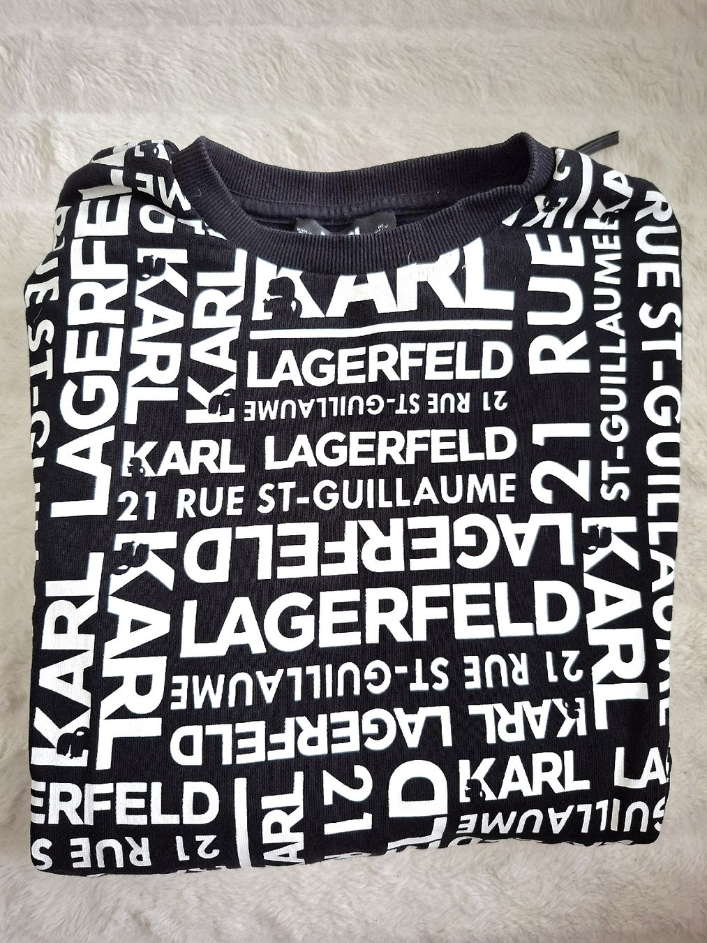 Karl Lagerfeld Maglioni & Felpe: Karl Lagerfeld Pull Noir/Blanc, Taille S, – Usato da Renens VD venduto da ser_j2fn 3