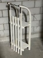 Deko Holzschlitten mit 2 Talaren weiss