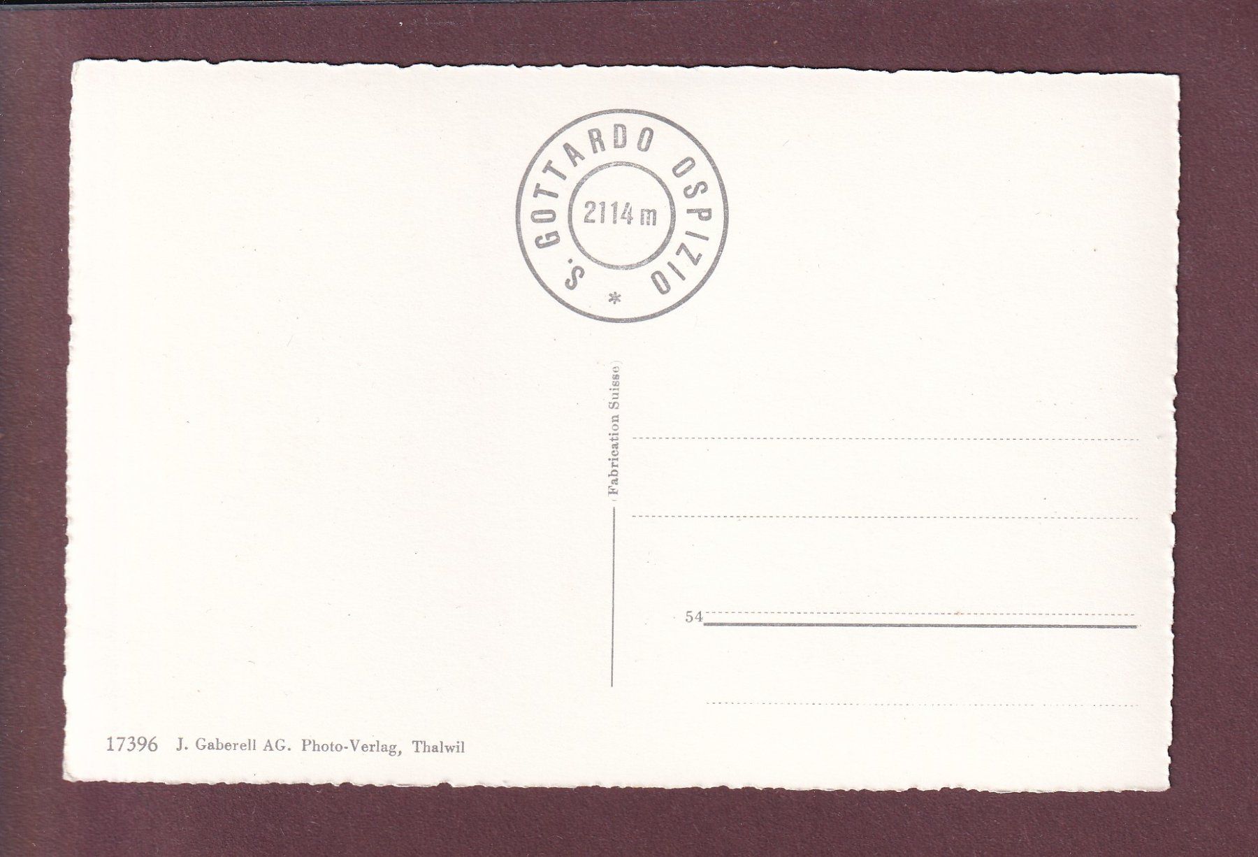Cartoline postali: Gotthardstrasse - TREMOLA – Usato da Pully venduto da nicecards 1