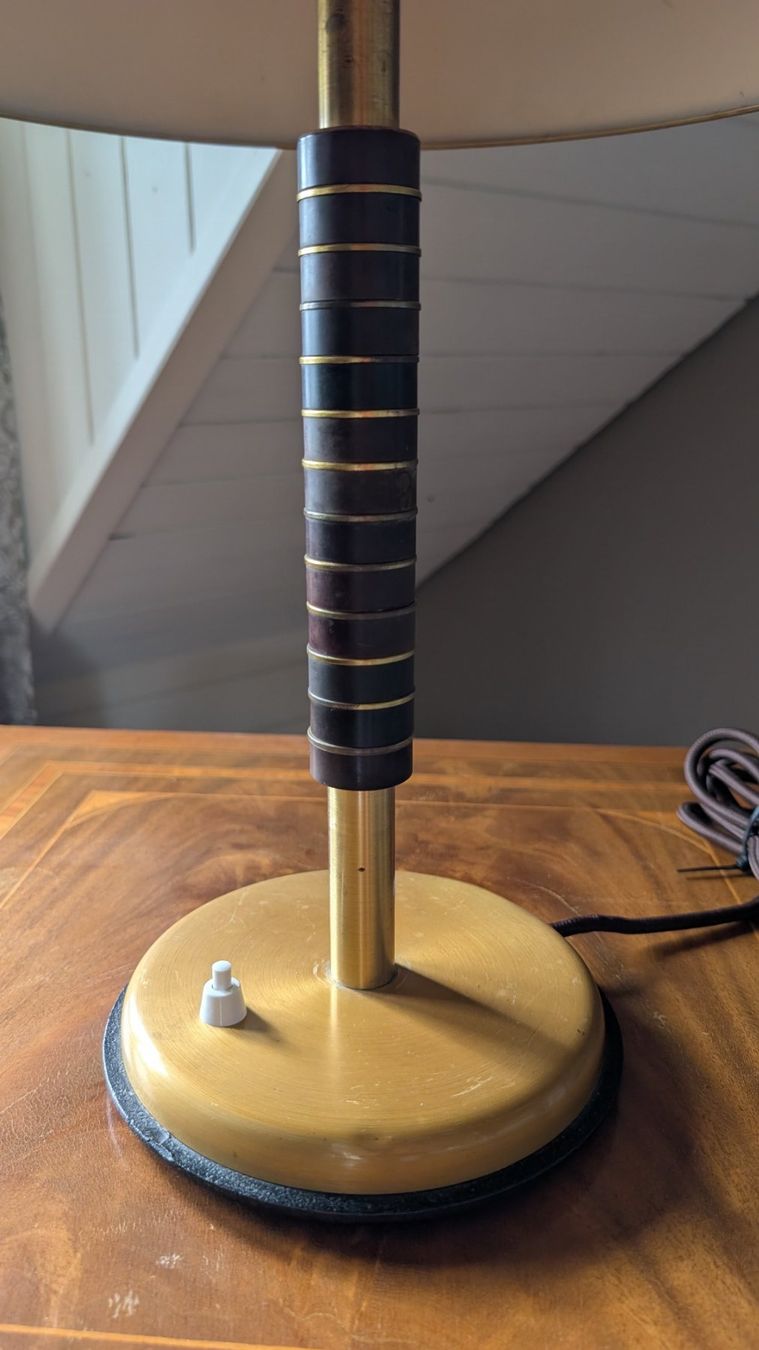 Seltene Schweizer Bauhaus/Art Déco Pilzlampe–SFH 18 (1930er) (D ...