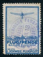 Vorläufer 1913⊙ Flugpost II Basel, ZS 490.00