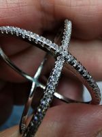Bague argent avec diamants de moissanite certifié  GRA