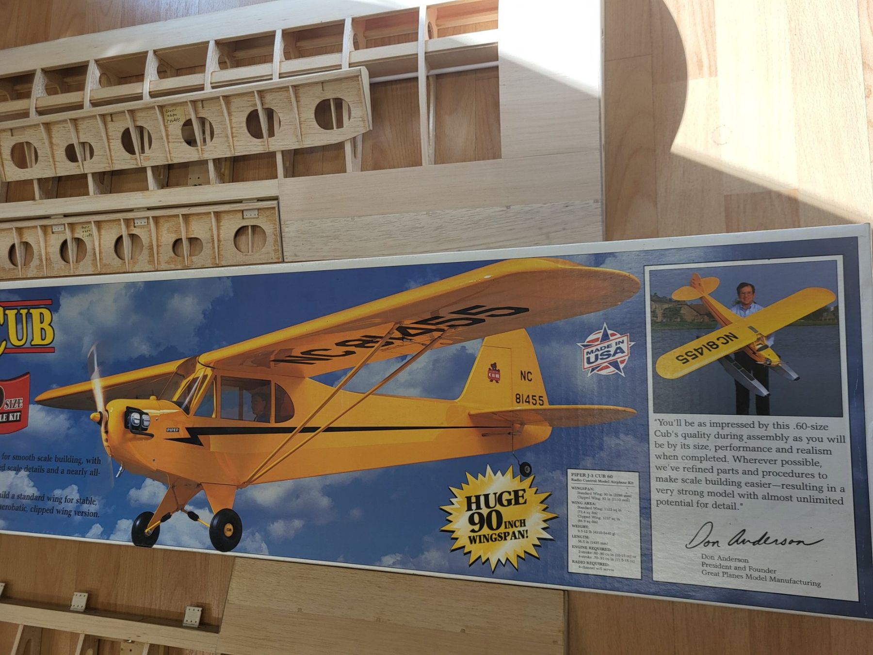 Modellismo RC: Piper J3 1/4 Tragfläche UND TEILEN – Nuovo (secondo la descrizione) da Sonceboz-Sombeval venduto da ant_cd5j 1