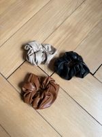 3 Kunstleder Scrunchies