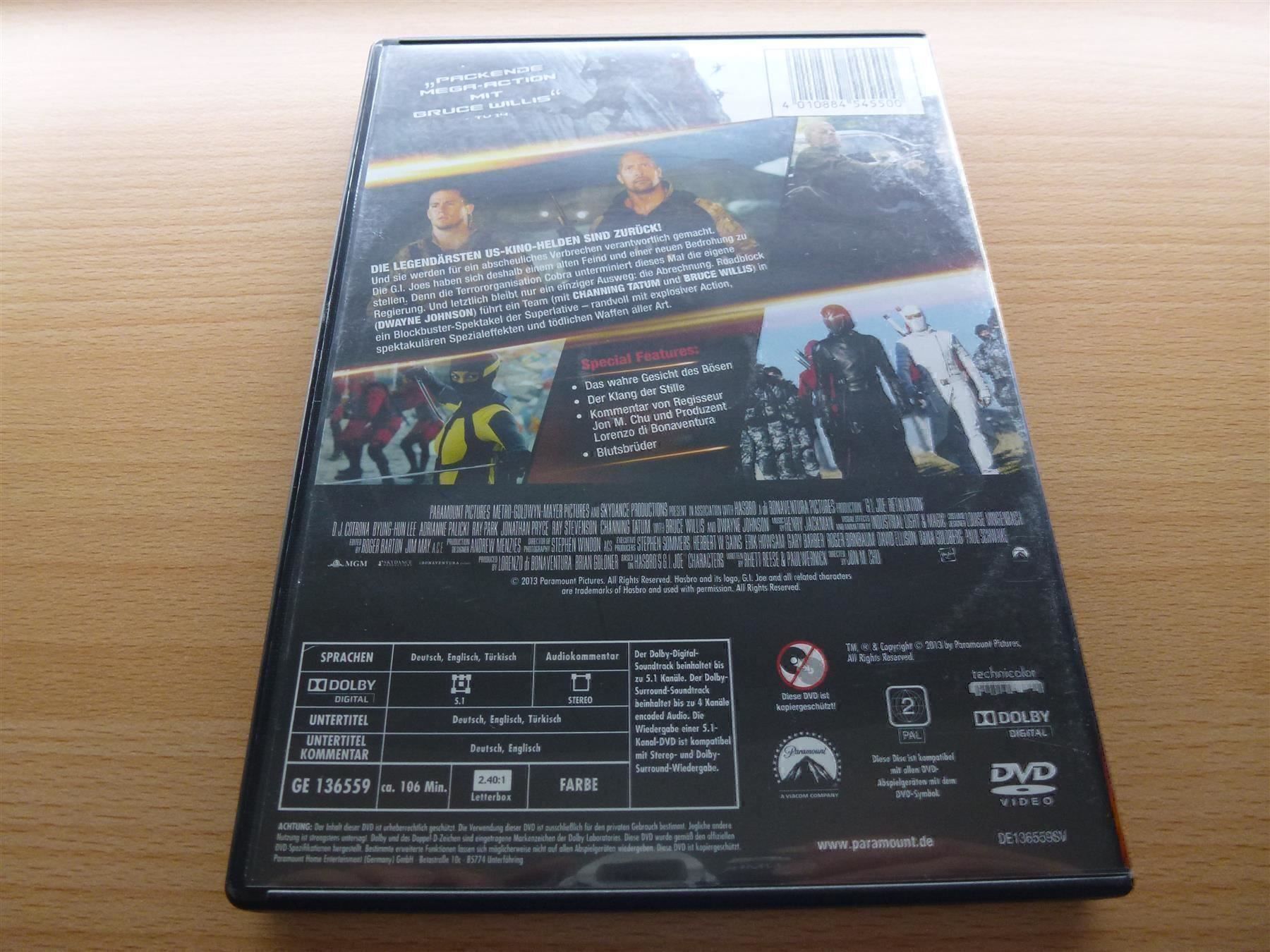 Tutti i DVDs: G.I.Joe 2 - Die Abrechnung – Usato da Hombrechtikon venduto da HGK50 1