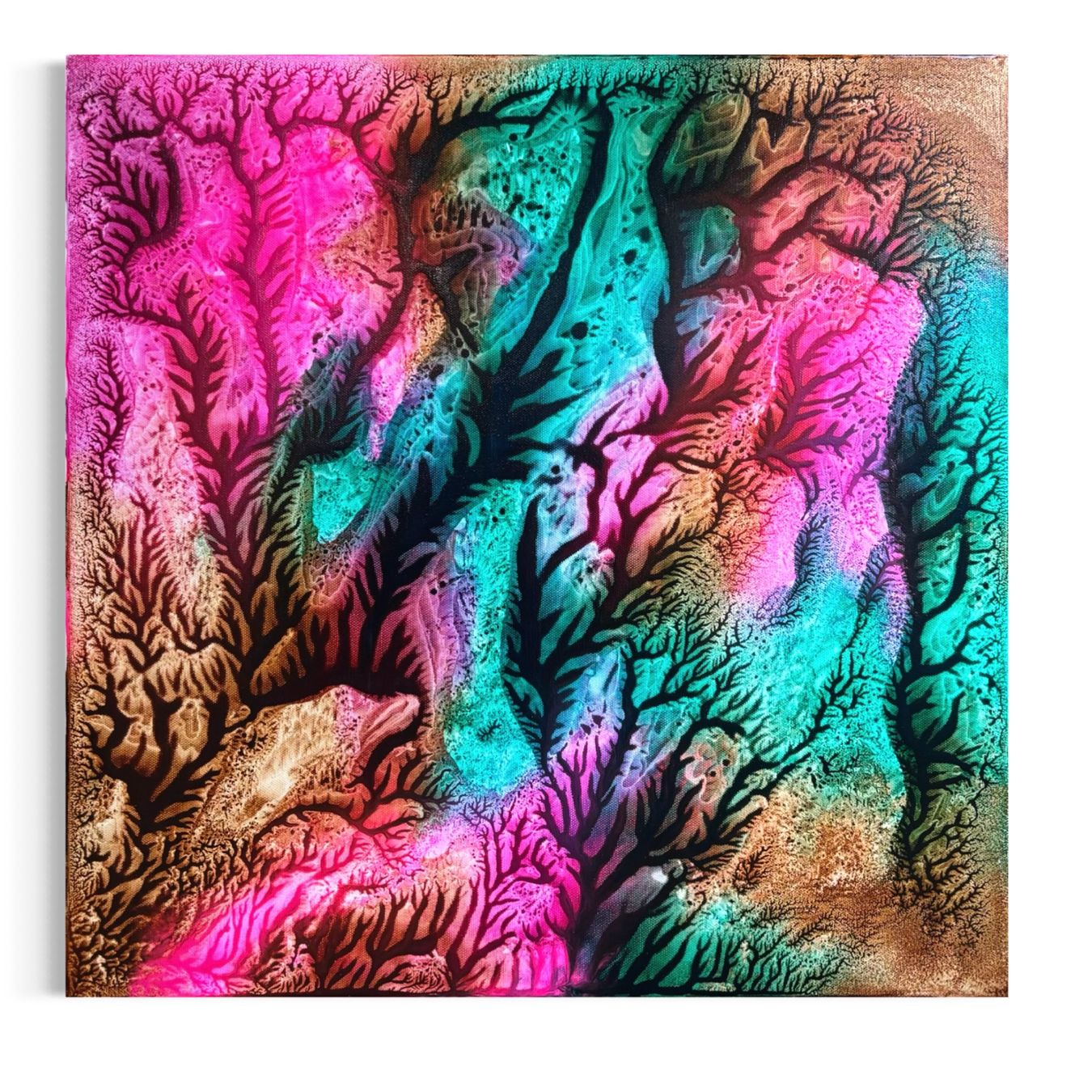 Dipinti: Original abstraktes Acrylbild 50x50 cm – Nuovo e nell'imballaggio originale da Kirchlindach venduto da GeibKeller