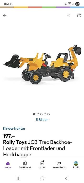 Fahrzeuge für Kinder: Fast neuer Trettraktor – Gebraucht aus Fehraltorf von Lor_88m5