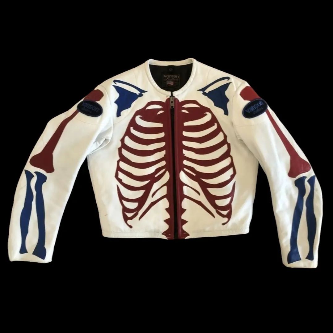 Vestes: 🥶 VANSON SKELETON Lederjacke – Neuf (Voir description) à Schlieren par LaLuxaZurich 2