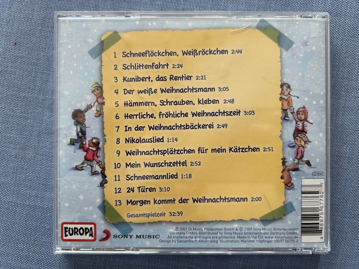CD: Schneeflöckchen, Weissröckchen CD  Kinderlieder Europa – Usato da Wolhusen venduto da eve_m6cg 2