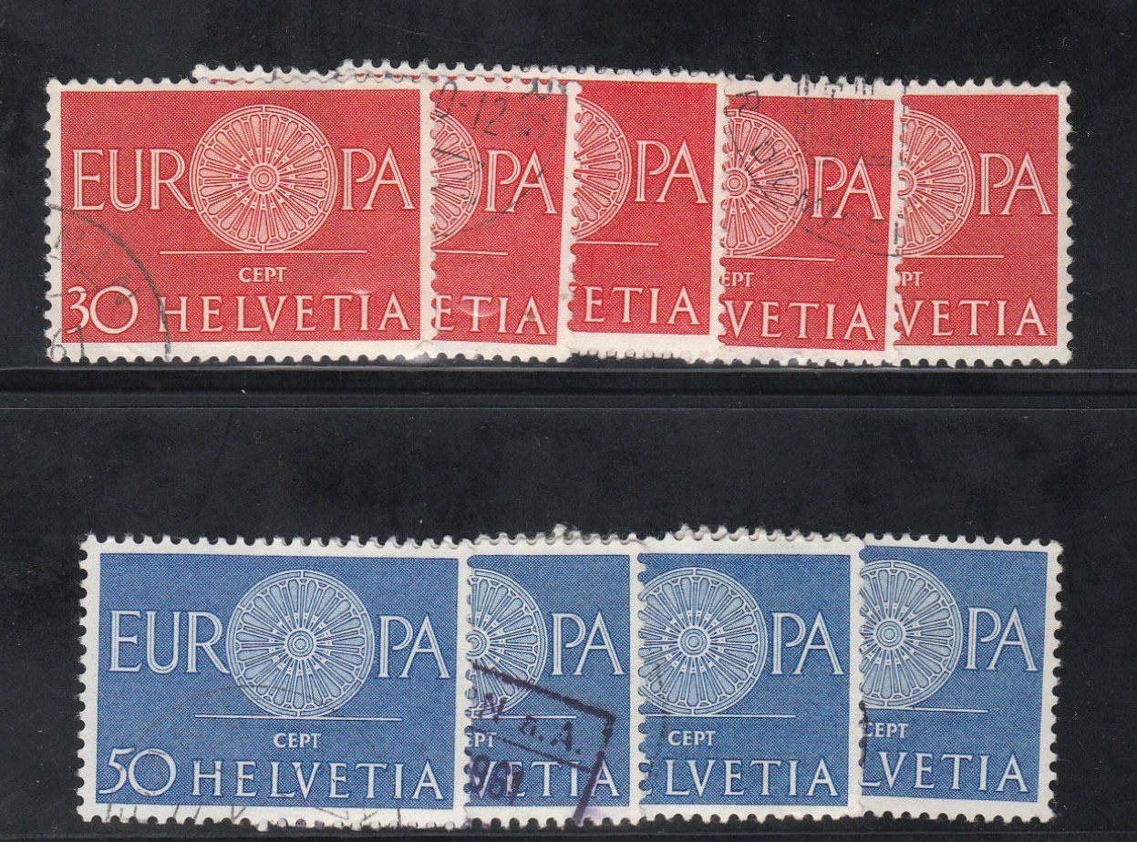 Tutti i francobolli: Timbres suisses 1960 – Usato da Dizy venduto da all_9l2s