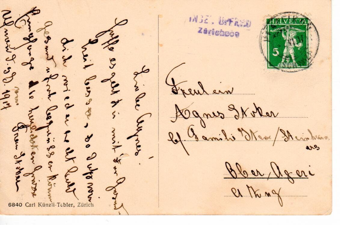 Cartoline postali: Ufenau 1917 – Usato da Wolhusen venduto da Curver9 1