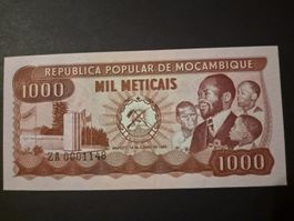 Mozambique 1980 1.000 meticais P128 UNC
