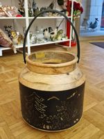 Laterne Scherenschnitt Alpaufzug Mango Holz Milchkannen Form