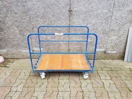 Plattenwagen blau Metall gebraucht 120 cm
