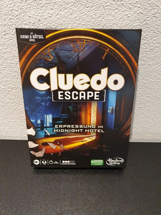 Jeu d'enquête Hasbro Gaming Cluedo Escape Midnight Hotel - Jeux classiques - Achat & prix