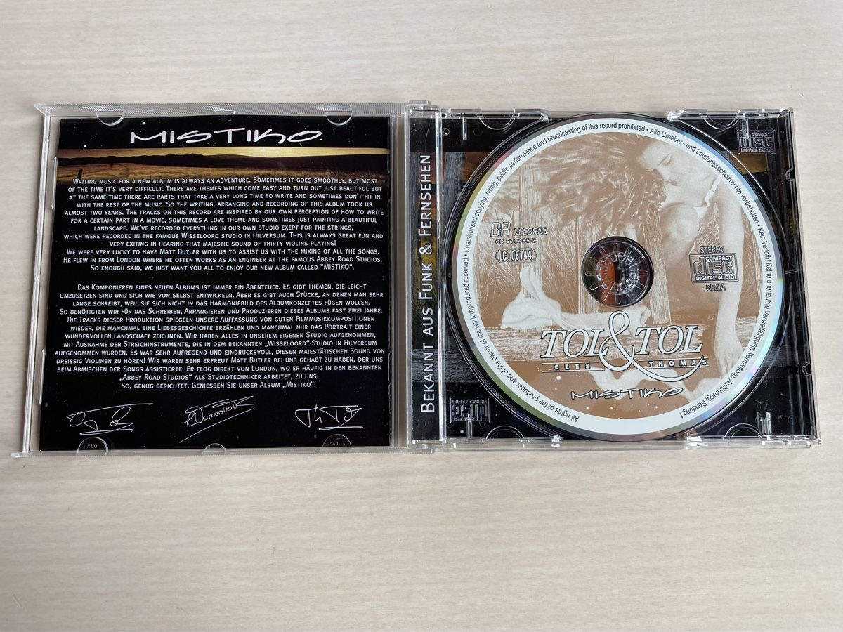 CD: TOL & TOL - MISTIKO - CD (Corbeau) – Usato da Oberried Brienz venduto da Chyara 2