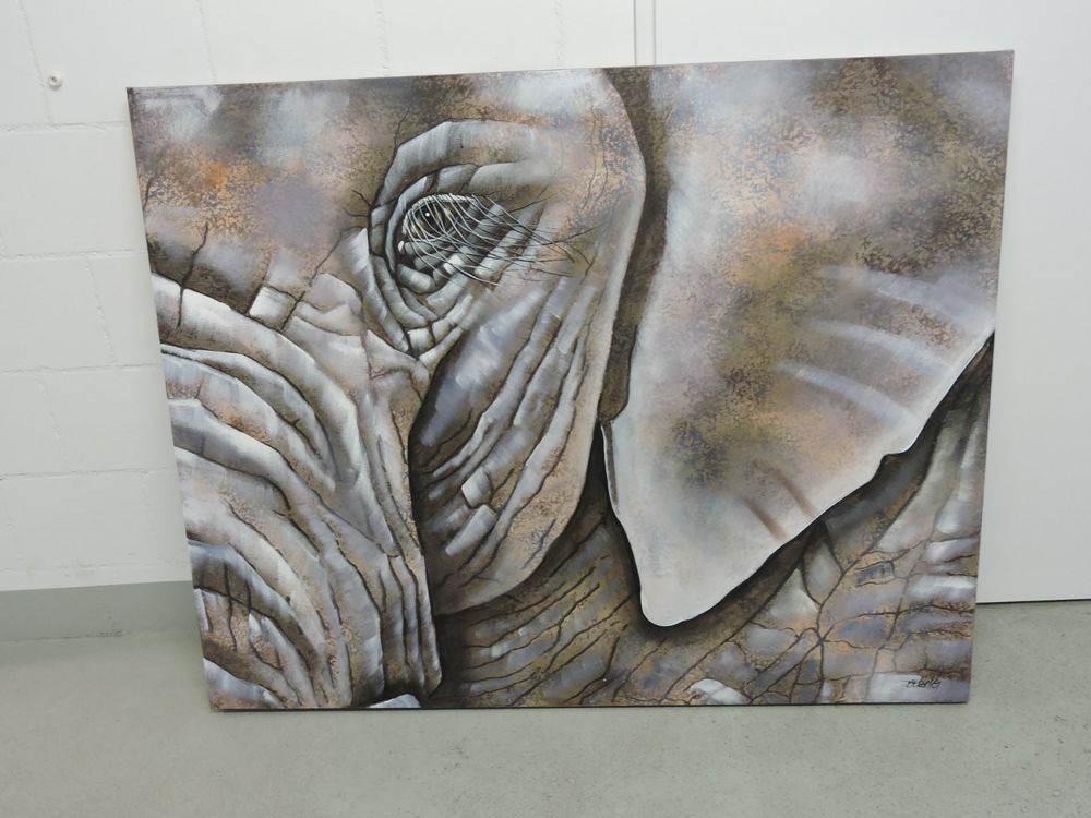 Handgefertigte Elefant-Leinwand Als Bleistiftrolle – 36 Löcher, Floral-cyan Design | Bleistifte Nicht Inklusive