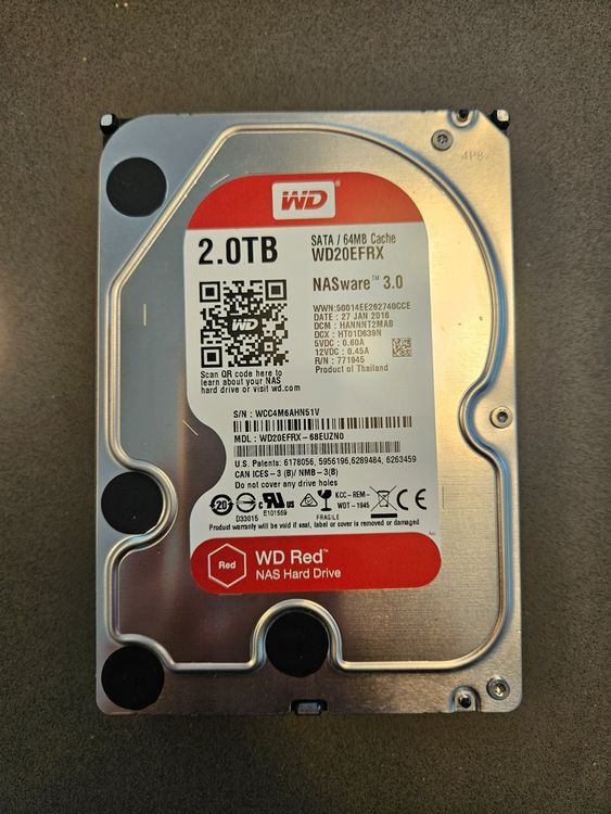 WD Red 2.0TB NAS Hard Drive | Kaufen auf Ricardo